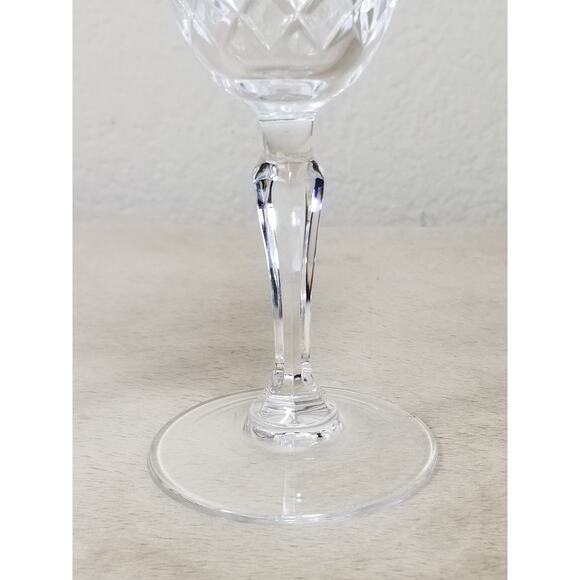 Cristal D' Arques Durand Dauphine Crystal Wine Water Goblets Glasses x2 Vintage - Picture 11 of 14